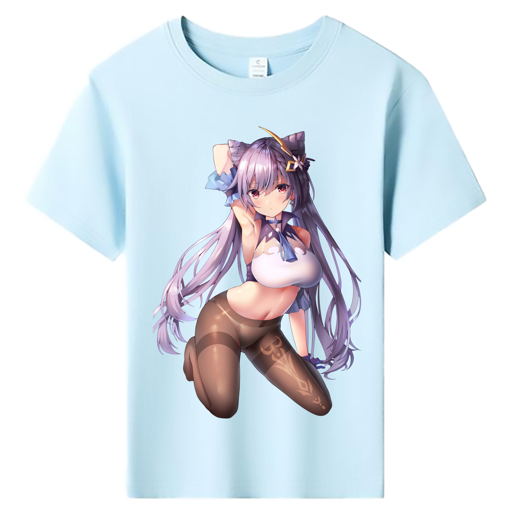 げんし神 刻晴 こくせい genshin Kokusei 綿100％キッズTシャツ（フロントプリント）